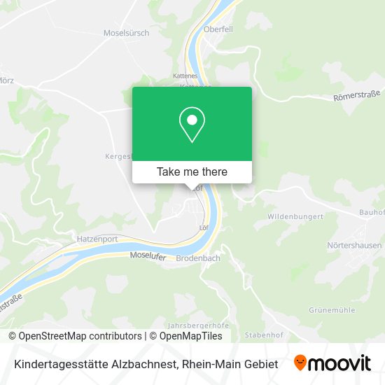 Карта Kindertagesstätte Alzbachnest