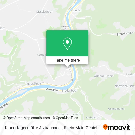 Карта Kindertagesstätte Alzbachnest