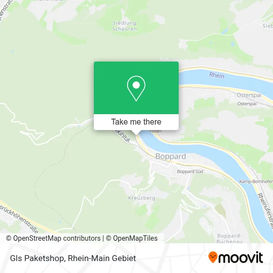 Gls Paketshop map