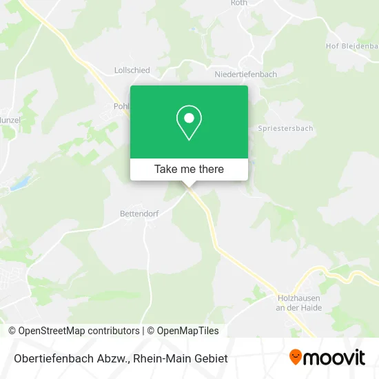Карта Obertiefenbach Abzw.