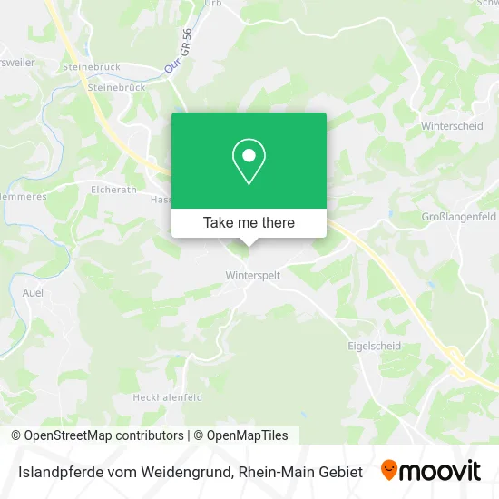 Карта Islandpferde vom Weidengrund