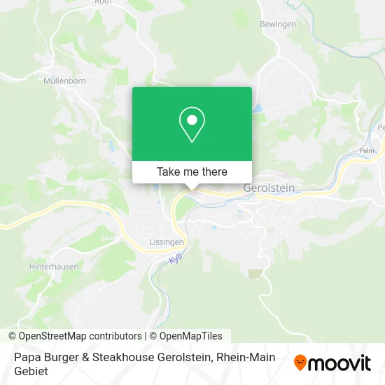 Карта Papa Burger & Steakhouse Gerolstein
