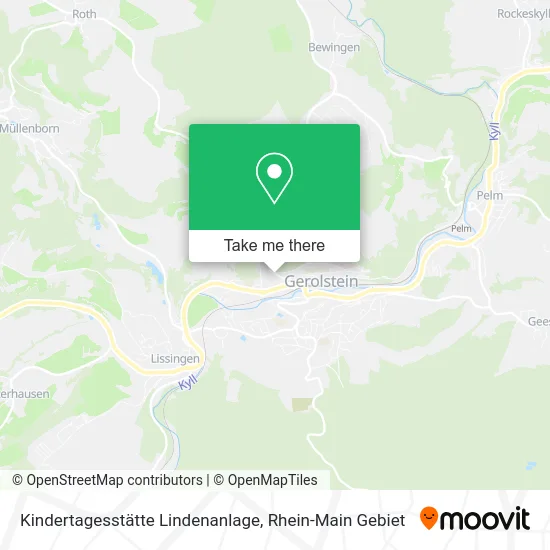 Карта Kindertagesstätte Lindenanlage