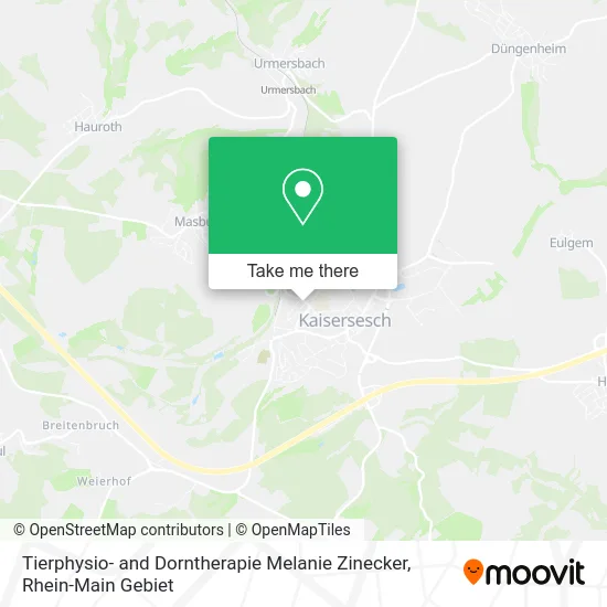 Карта Tierphysio- and Dorntherapie Melanie Zinecker