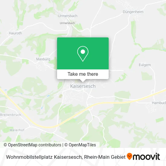 Карта Wohnmobilstellplatz Kaisersesch