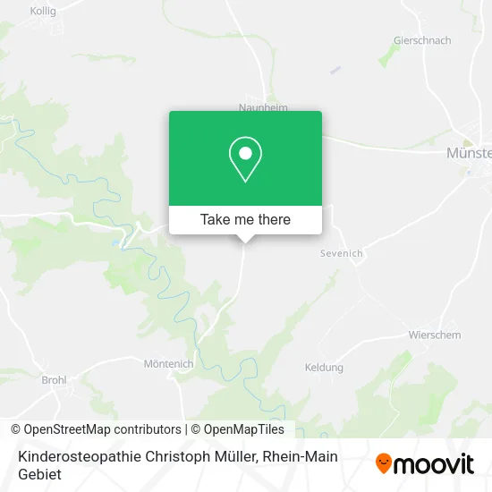 Карта Kinderosteopathie Christoph Müller