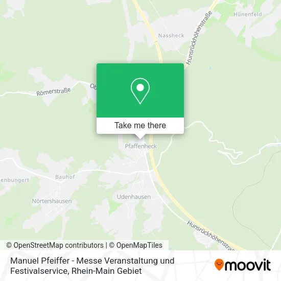 Карта Manuel Pfeiffer - Messe Veranstaltung und Festivalservice