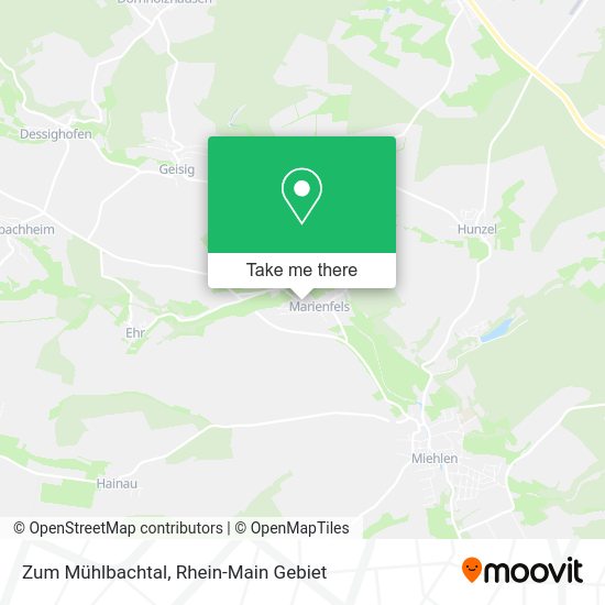 Карта Zum Mühlbachtal