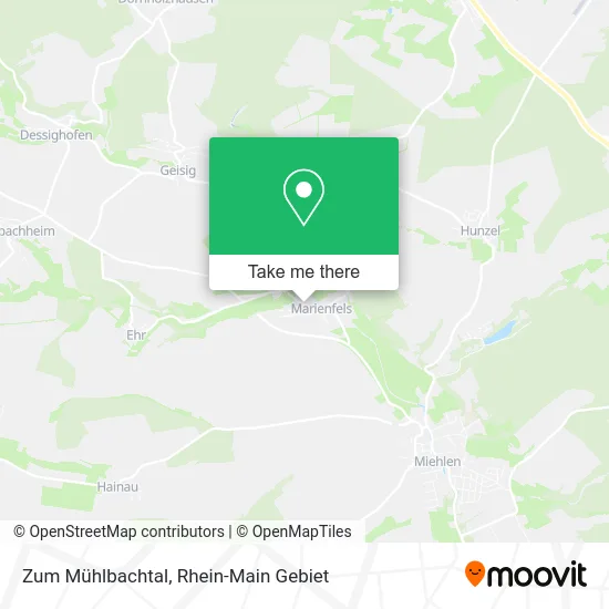 Карта Zum Mühlbachtal