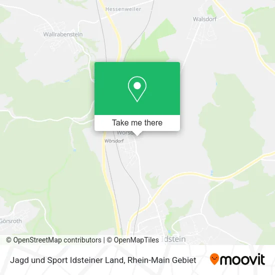 Карта Jagd und Sport Idsteiner Land