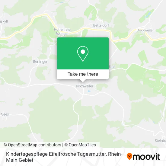 Карта Kindertagespflege Eifelfrösche Tagesmutter