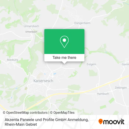 Карта Akzenta Paneele und Profile GmbH Anmeldung