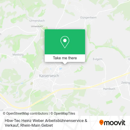 Карта Hbw-Tec Heinz Weber Arbeitsbühnenservice & Verkauf