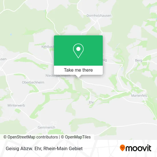 Карта Geisig Abzw. Ehr