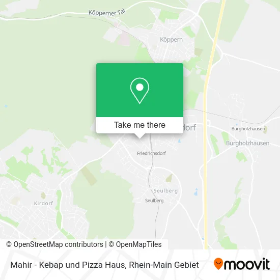Карта Mahir - Kebap und Pizza Haus