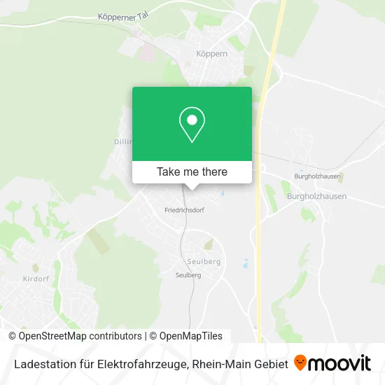 Карта Ladestation für Elektrofahrzeuge