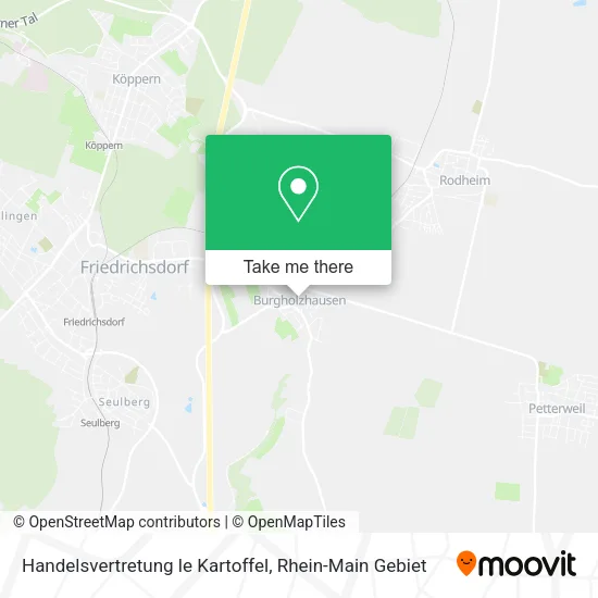 Карта Handelsvertretung le Kartoffel