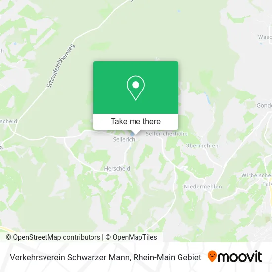Карта Verkehrsverein Schwarzer Mann