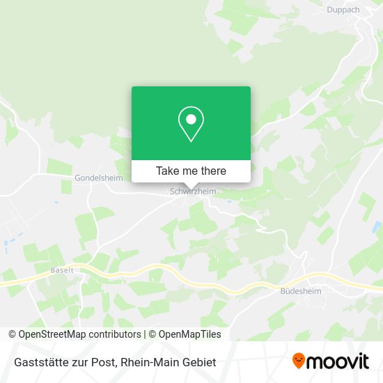 Карта Gaststätte zur Post