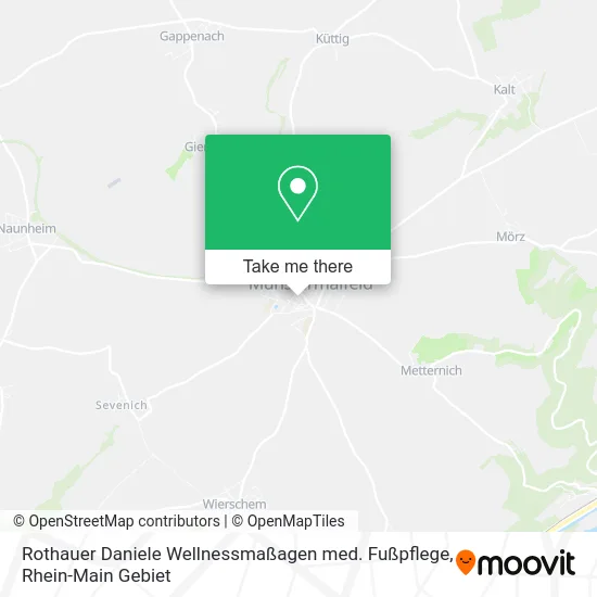 Карта Rothauer Daniele Wellnessmaßagen med. Fußpflege