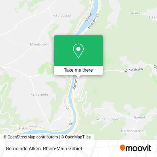 Карта Gemeinde Alken