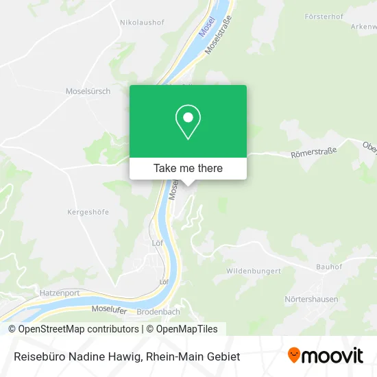 Карта Reisebüro Nadine Hawig