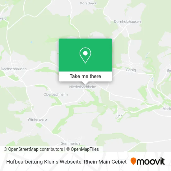Карта Hufbearbeitung Kleins Webseite