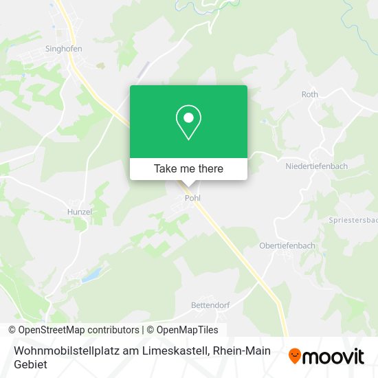 Карта Wohnmobilstellplatz am Limeskastell