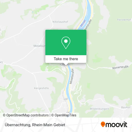 Карта Übernachtung