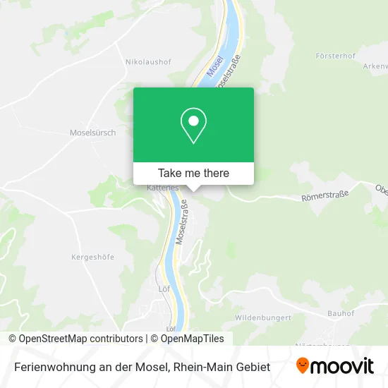 Карта Ferienwohnung an der Mosel