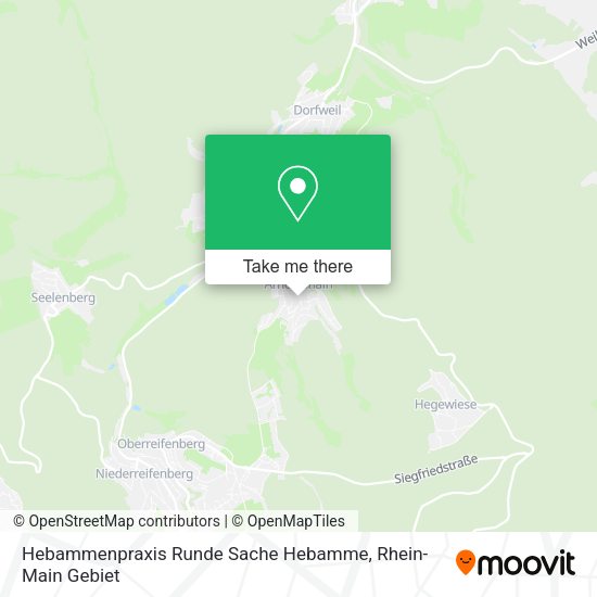Карта Hebammenpraxis Runde Sache Hebamme