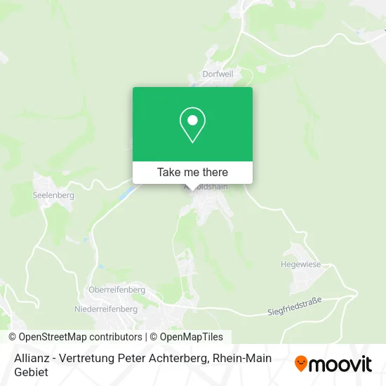 Карта Allianz - Vertretung Peter Achterberg