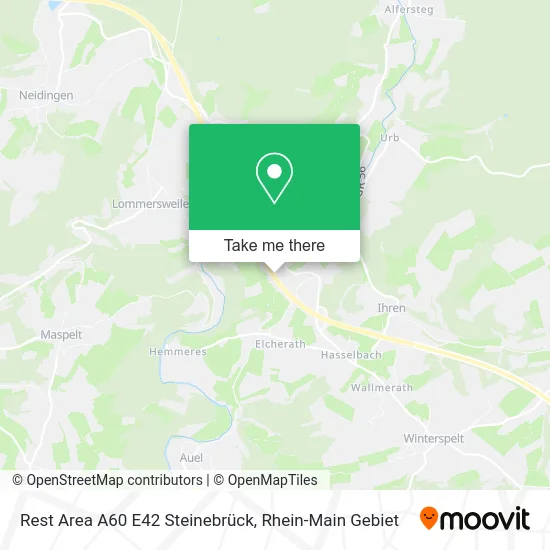Карта Rest Area A60 E42 Steinebrück