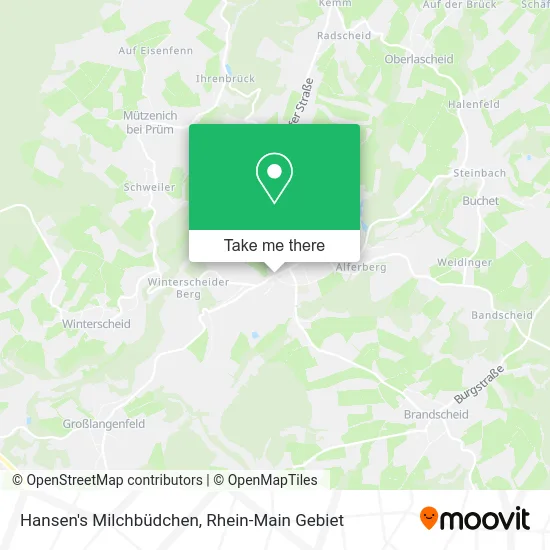 Карта Hansen's Milchbüdchen