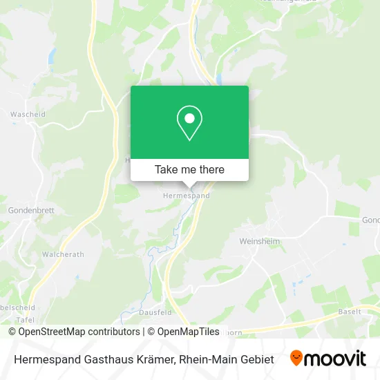 Карта Hermespand Gasthaus Krämer