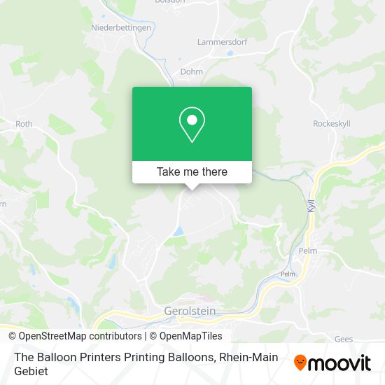 Карта The Balloon Printers Printing Balloons