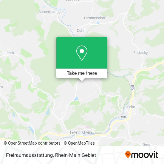 Карта Freiraumausstattung