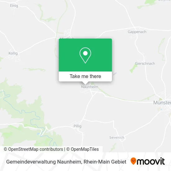 Карта Gemeindeverwaltung Naunheim