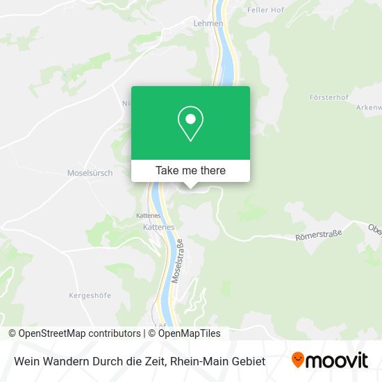 Карта Wein Wandern Durch die Zeit