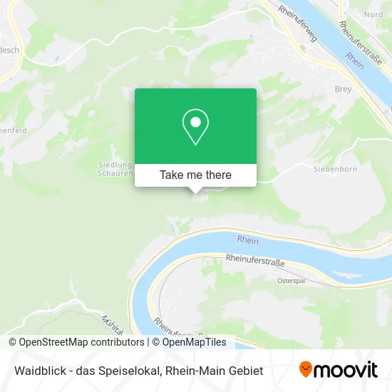 Карта Waidblick - das Speiselokal