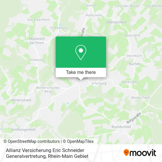 Карта Allianz Versicherung Eric Schneider Generalvertretung