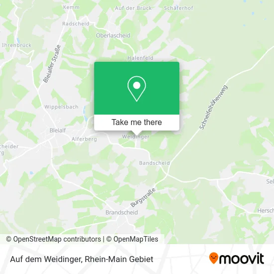 Карта Auf dem Weidinger