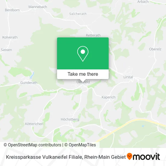Карта Kreissparkasse Vulkaneifel Filiale