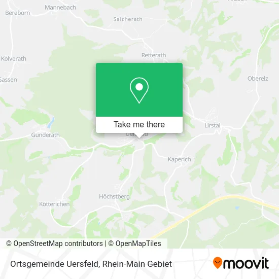 Карта Ortsgemeinde Uersfeld