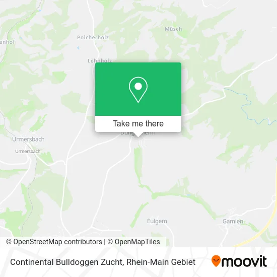 Карта Continental Bulldoggen Zucht