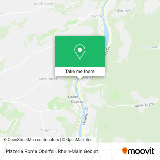 Карта Pizzeria Roma Oberfell