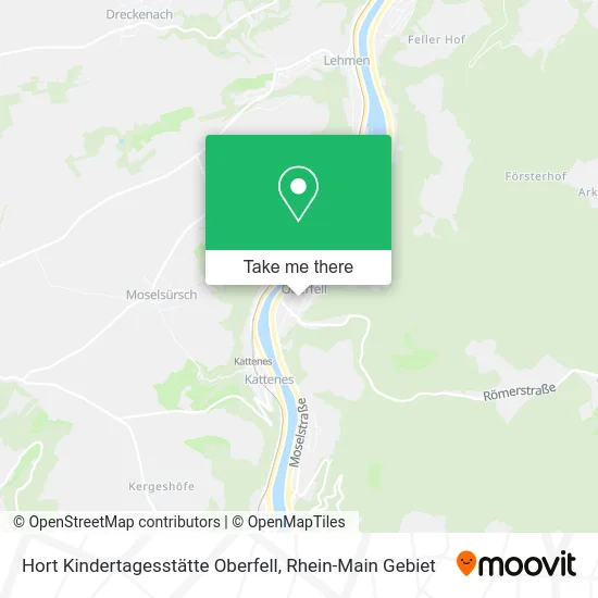 Карта Hort Kindertagesstätte Oberfell