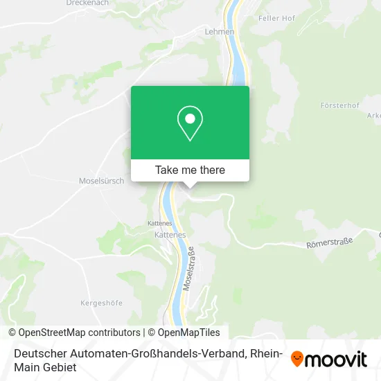 Карта Deutscher Automaten-Großhandels-Verband