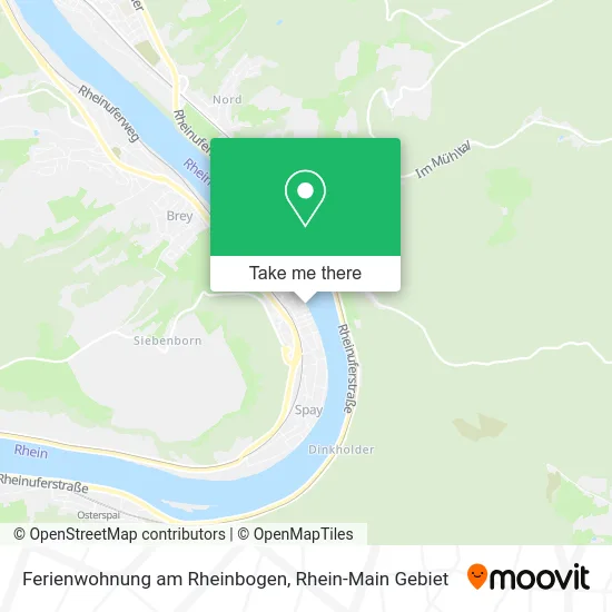 Карта Ferienwohnung am Rheinbogen