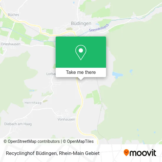 Карта Recyclinghof Büdingen